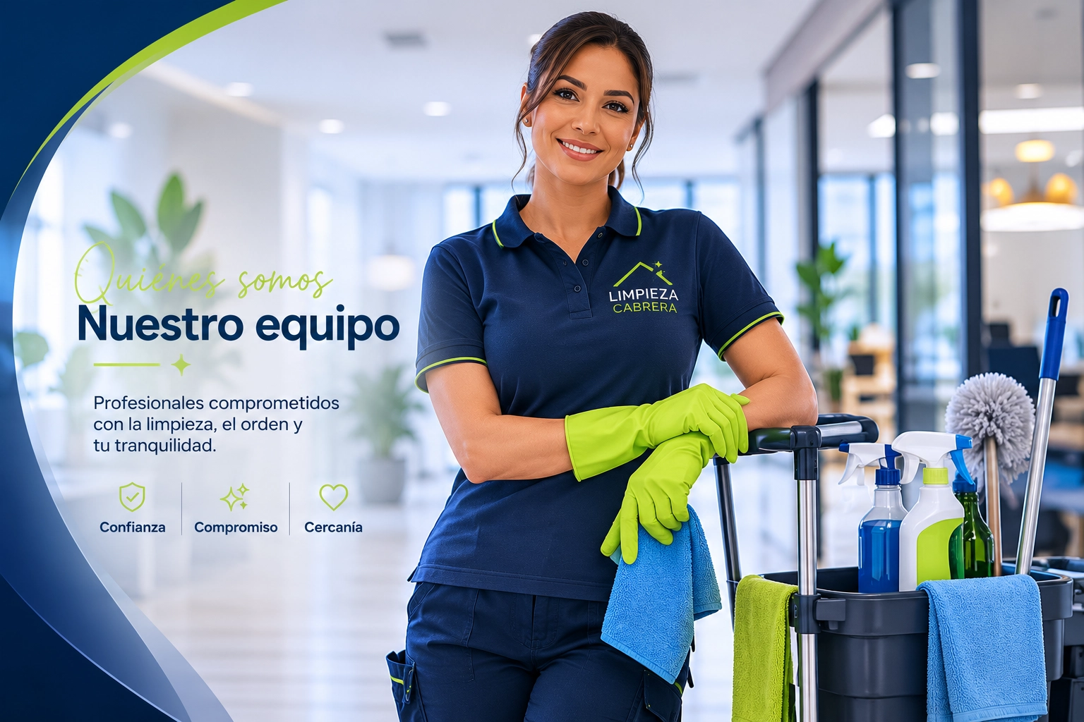 Equipo profesional de Limpieza Cabrera